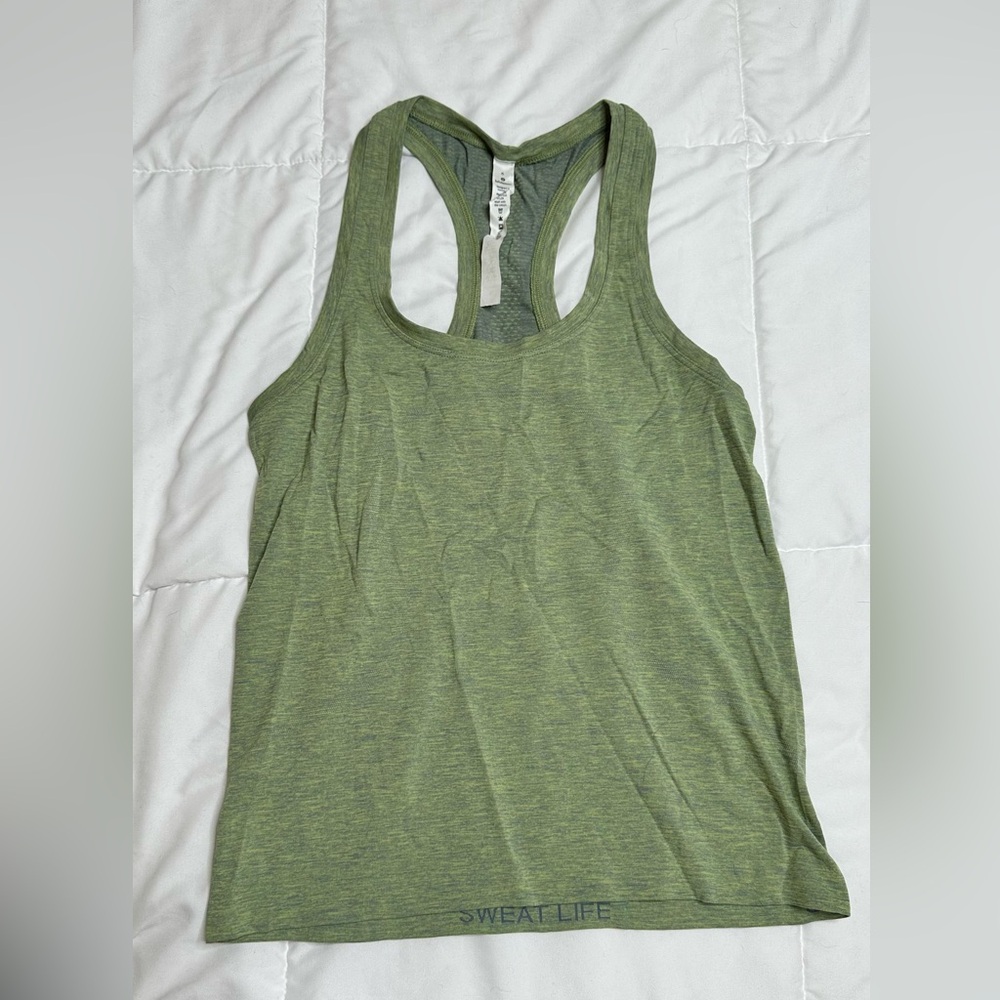 Lululemon racerback green tank top